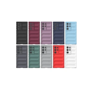 HarmonyAura  Samsung Galaxy S24 Ultra Kılıf Optimum Silikon - Koyu Yeşil