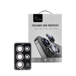 HarmonyAura Samsung Galaxy S24 Ultra PVD Metal Kamera Lens - Pembe