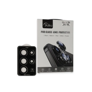 HarmonyAura Samsung Galaxy S24 Ultra PVD Metal Kamera Lens - Siyah