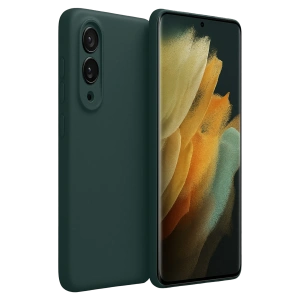 HarmonyAura Samsung Galaxy S25 Edge First Silikon - Koyu Yeşil