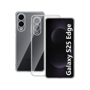 HarmonyAura Samsung Galaxy S25 Edge Kılıf Lüx Şeffaf Silikon