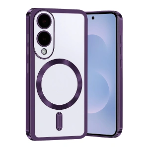 HarmonyAura Samsung Galaxy S25 Edge Kross Magneticsafe Kapak - Mor