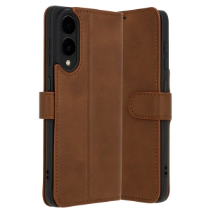 HarmonyAura Samsung Galaxy S25 Edge Trend S Plus Kapaklı Kılıf - Taba