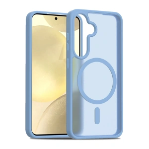 HarmonyAura Samsung Galaxy S25 Jota Magsafe Kapak - Açık Mavi