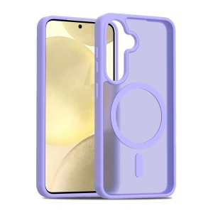 HarmonyAura Samsung Galaxy S25 Jota Magsafe Kapak - Lila