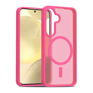 HarmonyAura Samsung Galaxy S25 Jota Magsafe Kapak - Rose