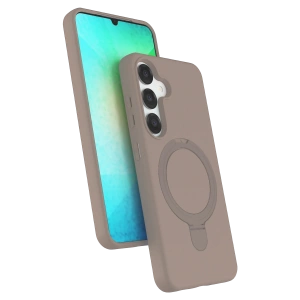 HarmonyAura Samsung Galaxy S25 Regal Magsafe Standlı Kapak - Çöl Titanyum