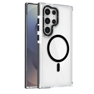 HarmonyAura Samsung Galaxy S25 Ultra Bella Magsafe Kapak - Siyah