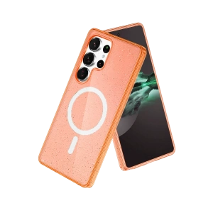 HarmonyAura Samsung Galaxy S25 Ultra Star Magsafe Kapak - Turuncu