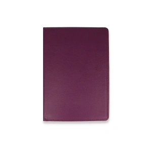 HarmonyAura  Samsung Galaxy T220 Tab A7 Lite 8.7 Kılıf 360 Tablet Deri Kılıf - Mürdüm