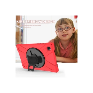 HarmonyAura  Samsung Galaxy T220 Tab A7 Lite 8.7 Kılıf Amazing Tablet Kapak - Kırmızı