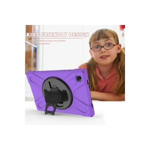 HarmonyAura  Samsung Galaxy T220 Tab A7 Lite 8.7 Kılıf Amazing Tablet Kapak - Mor