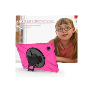 HarmonyAura  Samsung Galaxy T220 Tab A7 Lite 8.7 Kılıf Amazing Tablet Kapak - Pembe