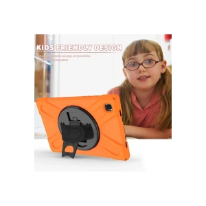 HarmonyAura  Samsung Galaxy T220 Tab A7 Lite 8.7 Kılıf Amazing Tablet Kapak - Turuncu