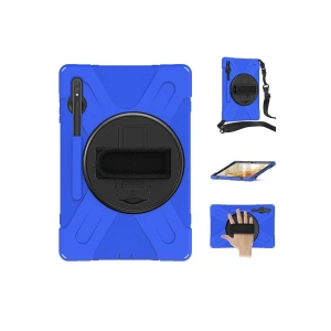 HarmonyAura  Samsung Galaxy T737 Tab S7 Fe 12.4 Kılıf Amazing Tablet Kapak - Mavi