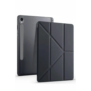 HarmonyAura Samsung Galaxy Tab S10 FE Plus 13.1 Kalemlikli Mars Tablet Kılıfı - Siyah