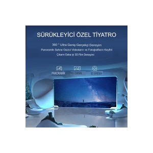 HarmonyAura  Shinecon Sc-g07e 3d Sanal Gerçeklik Gözlüğü - Siyah