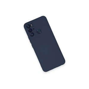 HarmonyAura  Tecno Pova Neo Kılıf Nano Içi Kadife Silikon - Lacivert