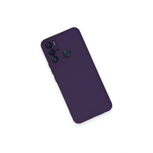 HarmonyAura  Tecno Pova Neo Kılıf Nano Içi Kadife Silikon - Mor