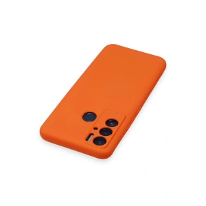 HarmonyAura  Tecno Pova Neo Kılıf Nano Içi Kadife Silikon - Turuncu