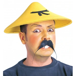 HarmonyAura Uzak Doğu Asyalı Çin Japon Şapkası Sarı Renk