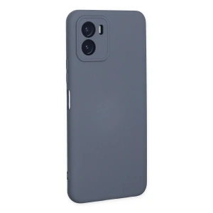 HarmonyAura  Vivo Y15s Kılıf Nano Içi Kadife Silikon - Gri