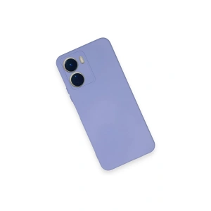HarmonyAura  Vivo Y16 Kılıf Nano Içi Kadife Silikon - Lila
