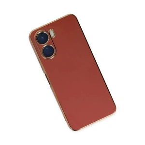 HarmonyAura  Vivo Y16 Kılıf Volet Silikon - Kırmızı