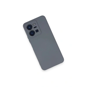 HarmonyAura  Vivo Y35 Kılıf Nano Içi Kadife Silikon - Gri