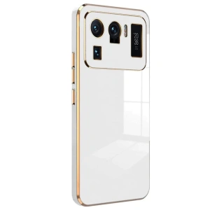 HarmonyAura  Xiaomi Mi 11 Ultra Kılıf Volet Silikon - Beyaz