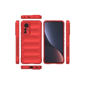 HarmonyAura  Xiaomi Mi 12 Lite Kılıf Optimum Silikon - Kırmızı