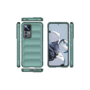 HarmonyAura  Xiaomi Mi 12t Pro Kılıf Optimum Silikon - Koyu Yeşil