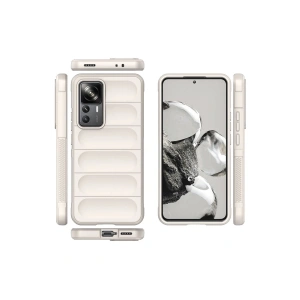 HarmonyAura  Xiaomi Mi 12t Pro Kılıf Optimum Silikon - Krem