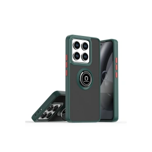 HarmonyAura Xiaomi Mi 14T Montreal Yüzüklü Silikon Kapak - Yeşil