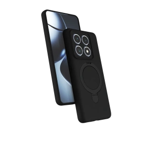 HarmonyAura Xiaomi Mi 14T Pro Regal Magsafe Standlı Kapak - Siyah