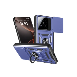 HarmonyAura Xiaomi Mi 15T Pars Lens Yüzüklü Silikon - Lacivert