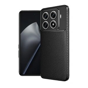 HarmonyAura Xiaomi Mi 15T Pro Auto Focus Karbon Kapak - Siyah