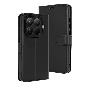 HarmonyAura Xiaomi Mi 15T Pro Trend S Plus Kapaklı Kılıf - Siyah