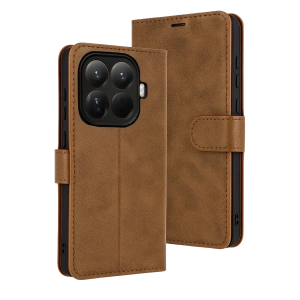 HarmonyAura Xiaomi Mi 15T Pro Trend S Plus Kapaklı Kılıf - Taba