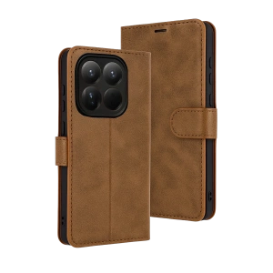 HarmonyAura Xiaomi Mi 15T Trend S Plus Kapaklı Kılıf - Taba