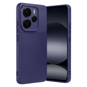 HarmonyAura Xiaomi Note 14 5G Auto Focus Karbon Kapak - Lacivert