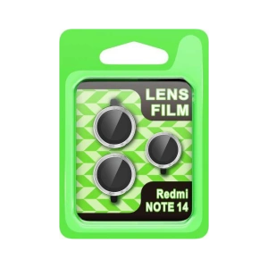 HarmonyAura Xiaomi Note 14 5G Raze Metal Kamera Lens - Gümüş