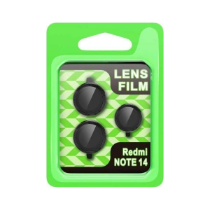 HarmonyAura Xiaomi Note 14 5G Raze Metal Kamera Lens - Siyah