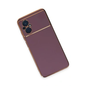 HarmonyAura  Xiaomi Poco M5 Kılıf Volet Silikon - Mor