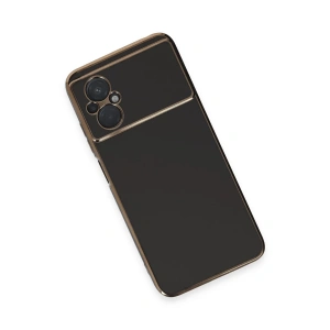 HarmonyAura  Xiaomi Poco M5 Kılıf Volet Silikon - Siyah