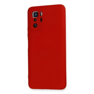 HarmonyAura  Xiaomi Poco X3 Gt Kılıf Nano Içi Kadife Silikon - Kırmızı