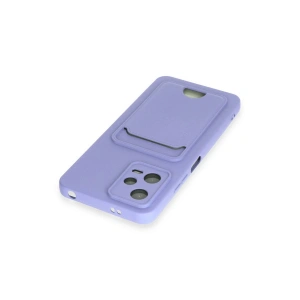 HarmonyAura  Xiaomi Poco X5 5g Kılıf Kelvin Kartvizitli Silikon - Lila