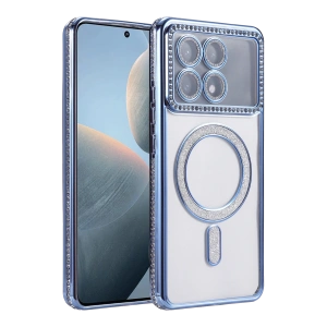 HarmonyAura Xiaomi Poco X6 Pro Joke Simli Magneticsafe Kılıf - Mavi