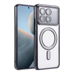 HarmonyAura Xiaomi Poco X6 Pro Joke Simli Magneticsafe Kılıf - Siyah