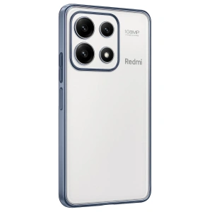 HarmonyAura Xiaomi Poco X6 Pro Kılıf Razer Lensli Silikon - Açık Mavi